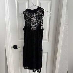Elegant Black Lace Dress